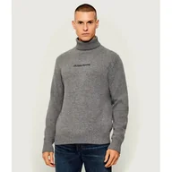 Swetry męskie - Guess Jeans Golf z dodatkiem wełny - miniaturka - grafika 1