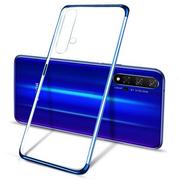 Etui i futerały do telefonów - Clear Color case żelowy pokrowiec etui z metaliczną ramką Huawei Nova 5T / Honor 20 niebieski - miniaturka - grafika 1