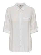 Bluzki damskie - ONLY Koszula w kolorze białym - miniaturka - grafika 1