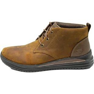 Buty Skechers Proven, Brązowy, Mężczyźni - Buty trekkingowe damskie - miniaturka - grafika 1