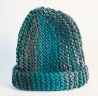 Czapki damskie - Cieplutka czapka Smerfetka Morski Melanż - miniaturka - grafika 1