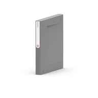 Segregatory - ORPLAST Plastikowy segregator na dokumenty NewBINDER 35mm szary 6083-uniw - miniaturka - grafika 1