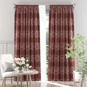 Zasłony - Zasłona gotowa tkanina Wzorki wino 140x250cm 140 x 250 [cm] - miniaturka - grafika 1