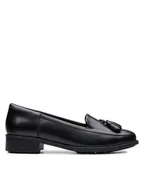 Półbuty damskie - Clarks Lordsy Havisham Edge 26178703 Czarny - miniaturka - grafika 1