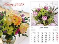 Kalendarze - Kalendarz 2025 Ścienny 7-K Kwiaty - miniaturka - grafika 1