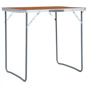 VidaXL Składany stolik turystyczny, aluminiowy, 60 x 45 cm 48179 VidaXL - Meble turystyczne - miniaturka - grafika 1
