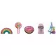 Glany damskie - Zestaw 5 przypinek Jibbitz™ charms Everything Nice 5 Pack 10008657 (CR286-a) Crocs - grafika 1