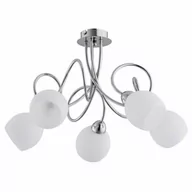 Lampy sufitowe - Lampa sufitowa FLORIDA V chrom/biały śr. 53cm - miniaturka - grafika 1