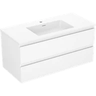 Szafki łazienkowe - Mexen Orio szafka łazienkowa 100 cm z umywalką Otis, 2 szuflady, biała mat - 91A10-10047-2-BFF01-W18M01 - miniaturka - grafika 1