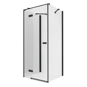 Kabiny prysznicowe - Kabina Prysznicowa Reflexa Black 90X80X200 - miniaturka - grafika 1