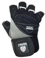 Rękawice do ćwiczeń - Rękawice fitness Power System  Fitness Rukavice Raw Power Černošedé S - miniaturka - grafika 1