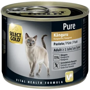 SELECT GOLD Pure Adult Pasztet Kangur 6x200 g - Mokra karma dla kotów - miniaturka - grafika 1
