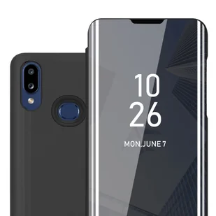 Pokrowiec Do Samsung Galaxy A10s / M01s w Etui CZARNY TURMALIN Case Cover Obudowa Ochronny Cadorabo - Etui i futerały do telefonów - miniaturka - grafika 1