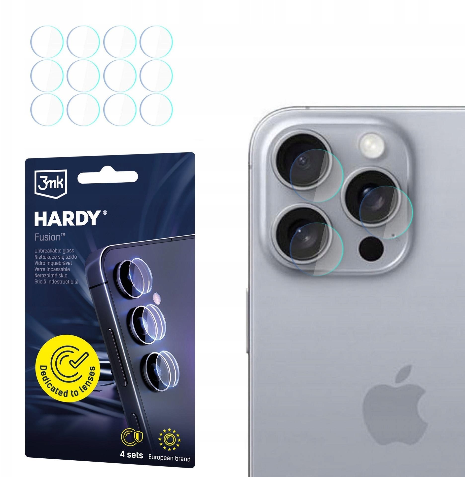 Apple iPhone 16 Pro Max - 3mk Hardy Fusion Lens Protection