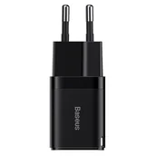 Ładowarki do telefonów - Baseus Ładowarka sieciowa GaN3 USB-C 30W czarna CCGN010101 - miniaturka - grafika 1