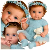 Lalki dla dziewczynek - Lalka Reborn Jak Żywa Bobas Dziecko Dziewczynka Duża 60 cm jak prawdziwa - miniaturka - grafika 1