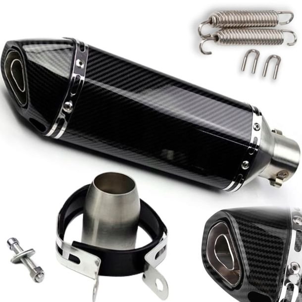 Tłumik Motocyklowy Uniwersalny Wydech Sportowy Basowy Db Killer Carbon