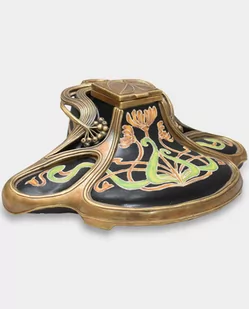 Kałamarz Porcelanowy z Mosiądzem Czarny - Zabawki kreatywne - miniaturka - grafika 1