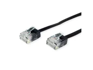 Kable miedziane - ROLINE 21.15.2190 kabel sieciowy Czarny 0,5 m Cat6a U/UTP (UTP) 21.15.2190 - miniaturka - grafika 1