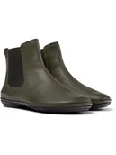 Botki damskie - Camper Skórzane sztyblety w kolorze khaki - miniaturka - grafika 1