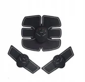 Masażery - ELEKTROSTYMULATOR MIĘŚNI BRZUCHA EMS ZESTAW 3W1 - miniaturka - grafika 1