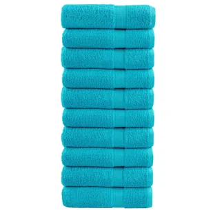 vidaXL Ręczniki premium SOLUND 10 szt. turkusowe, 50x100 cm, 600 g/cm² - Ręczniki - miniaturka - grafika 1