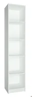 Regały - Wąski regał otwarty, R001, 39x35x180 cm, biel, mat - miniaturka - grafika 1
