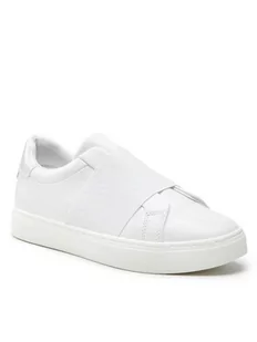 Calvin Klein Sneakersy Cupsole Slip On HW0HW013250K7 Biały - Slip on damskie - miniaturka - grafika 1