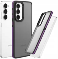Etui i futerały do telefonów - Etui Do Samsung Galaxy S23 Matowe, Fioletowa Ramka, Bumper, Plecki, Case - miniaturka - grafika 1