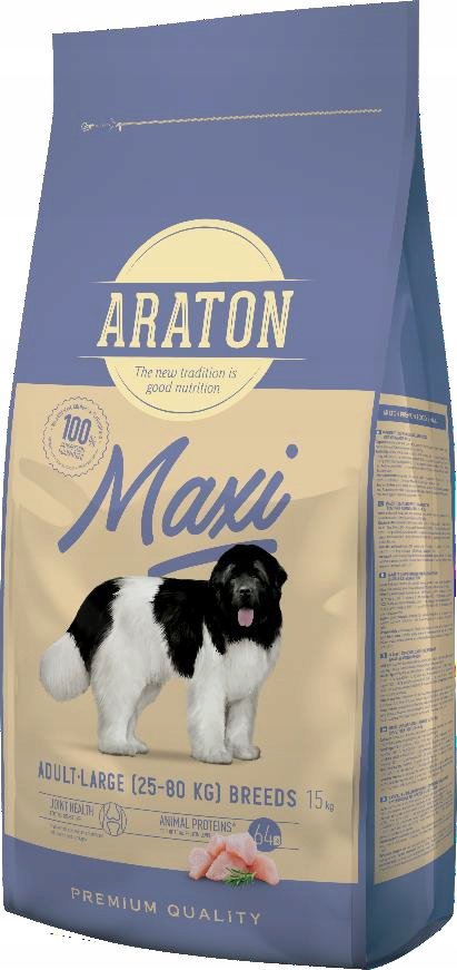 ARATON MAXI POULTRY SUCHA KARMA Z DROBIEM psów 15kg
