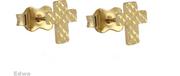 Kolczyki - Kolczyki złote Krzyżyki pr.585 - miniaturka - grafika 1