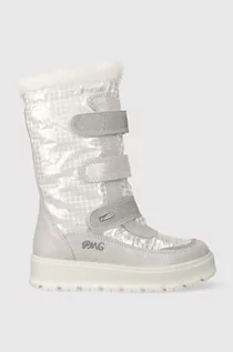 Buty dla dziewczynek - Primigi buty zimowe dziecięce kolor srebrny - grafika 1