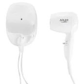 Suszarki do rąk i włosów - Adler Suszarka do włosów ścienna z uchwytem AD 2252 AD 2252 - miniaturka - grafika 1