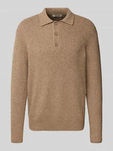 Koszulka polo o kroju relaxed fit z dzianiny z mieszanki bawełny model ‘DALE LIFE’ - Koszulki męskie - miniaturka - grafika 1