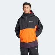 Kurtki narciarskie - Kurtka narciarska adidas TERREX Xperior 2L Lined RAIN.RDY Anorak - blk/aurora blk/semi im orange - miniaturka - grafika 1