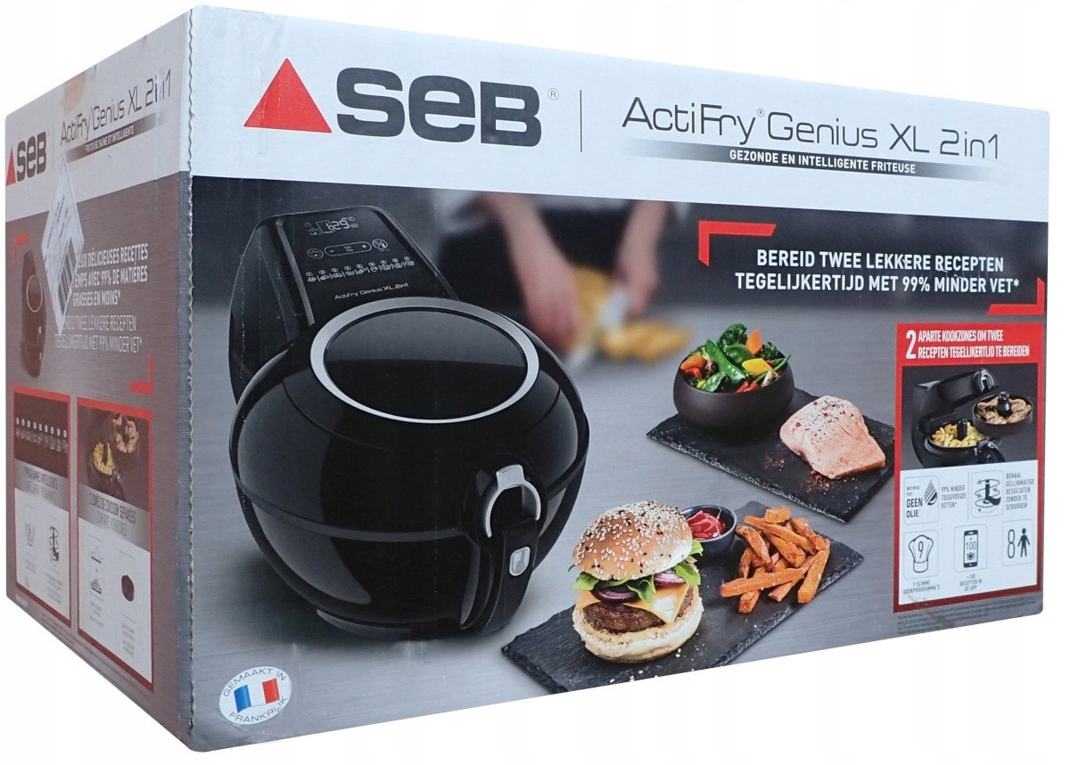 Seb (Tefal) ActiFry 2w1 Genius XL YV9708 Frytownica Frytkownica 2 Poziomy