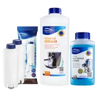 Akcesoria i części do ekspresów do kawy - Zestaw Delonghi - AL-S002 2szt, Uniwersalny Odkamieniacz Aqualogis 1L, Płyn Czysczący System Mleczny Latteo 250ml - miniaturka - grafika 1