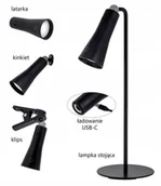 Lampy stojące - Lampka biurkowa Activejet Aje-ida 4w1 - miniaturka - grafika 1