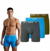 Majtki męskie - Bielizna NIKE EVERYDAY COTTON BOXER 3PAK (0000KE1007-426) M - miniaturka - grafika 1