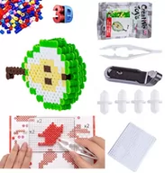 Prace ręczne dla dzieci - Koraliki Do Prasowania 3D Prasowanki Trójwymiarowe Szablon Owoce Gruszka - miniaturka - grafika 1