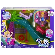 Lalki dla dziewczynek - Mattel Polly Pocket Słoneczny park wodny Zestaw HDW63 HDW63 - miniaturka - grafika 1
