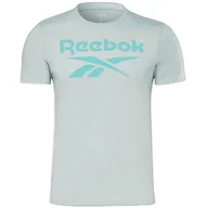 Koszulki męskie - Reebok t-shirt męski klasyczny seledynowy HJ9966 M - miniaturka - grafika 1