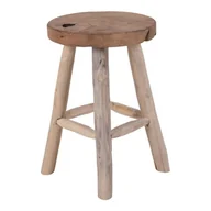 Taborety i hokery - Tekowy stołek z 4 nogami House Nordic Badia, ø 30 cm - miniaturka - grafika 1