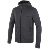 Bluzy sportowe męskie - Męska bluza Zulu Merino Hoodie 230 Rozmiar: XL / Kolor: szary - miniaturka - grafika 1