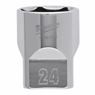 Klucze i nasadki - MILWAUKEE NASADKA 1/2" KRÓTKA 24mm - miniaturka - grafika 1