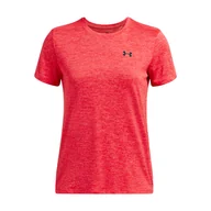 Koszulki i topy damskie - Damska Koszulka z krótkim rękawem UNDER ARMOUR TECH SSC- TWIST 1384230-713 – Czerwony - miniaturka - grafika 1
