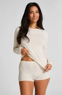 Hunkemöller Bokserki z miękkiej bawełny Beżowy - Majtki damskie - miniaturka - grafika 1