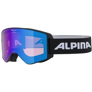 Alpina ALPINA Narkoja HM okulary snowboardowe gogle narciarskie Black HM Blue A7265833 - Sport OUTLET - miniaturka - grafika 1