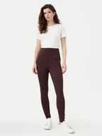 Spodnie damskie - U.S. Polo Assn. Legginsy WUP0053 Brązowy Slim Fit - miniaturka - grafika 1