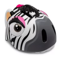 Kaski rowerowe - Kask Rowerowy Dla Dzieci | Biała Zebra| Crazy Safety | Certyfikowany - miniaturka - grafika 1